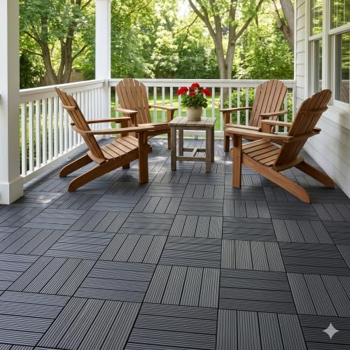 Weatherproof Interlocking Patio Tiles by XUOXFUTZIG