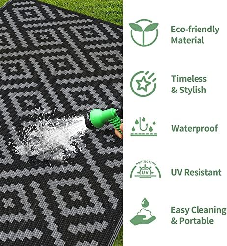 GENIMO Outdoor Rug, Waterproof Plastic Rugs - Image 5