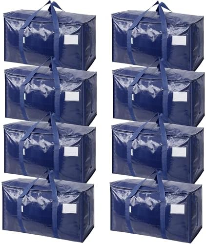 TICONN 8 Pack Extra Large Moving Bags Heavy Duty by TICONN