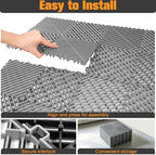 ToLanbbt Interlocking Drainage Tiles 12" x 12" Modular Interlocking Cushion - Image 5