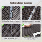 Domi Plastic Interlocking Deck Tiles, 36 Pieces One Pack, 3018 Series - Image 3