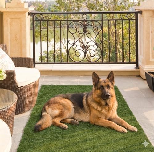 Ottomanson Artificial Turf Mat Natural 31" x 4' by Ottomanson