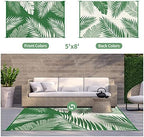 GENIMO Outdoor Rug, Waterproof Plastic Rugs - Image 2