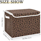 Bolaz Leopard Print Animal Pattern Storage Bins - Image 3