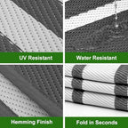 RURALITY Outdoor Rug 9x12 Waterproof - Image 4