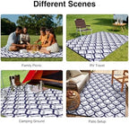 OLANLY Outdoor Rug 6x9 ft Waterproof Reversible Braided Mat - Image 7