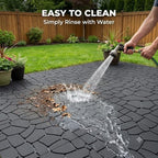 Plastic Interlocking Deck Tiles, 44 Pack, Poolside Balcony, and Backyard - Image 4