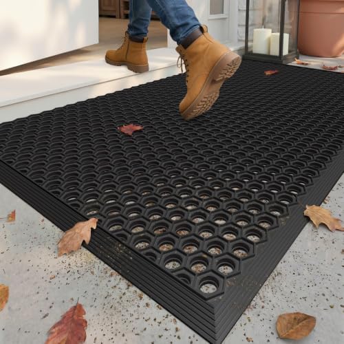 Color&Geometry Super Heavyweight TPE Welcome Mat Outdoor by COLORG