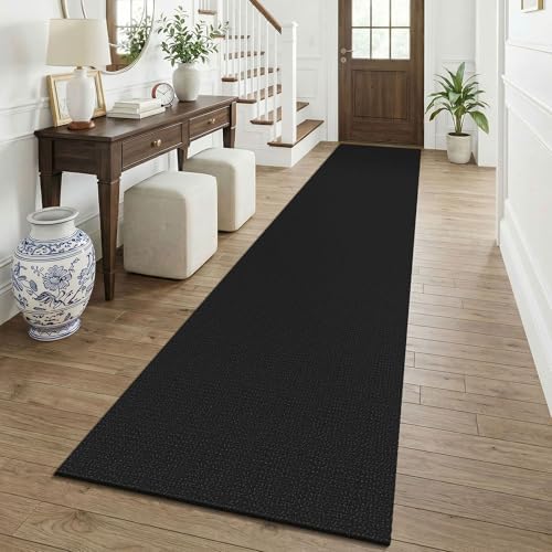 KOZYFLY Black 2.5'x12' Runners Rugs by KOZYFLY