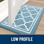 Buganda Indoor Door Mat, Dirt Resistant Doormat, Lake Blue - Image 3