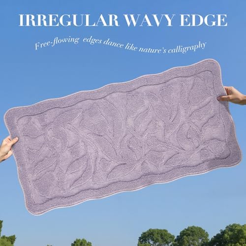 BSICPRO Large ‌Bathroom Runner, 24x47 Floral Bath Mat - Image 3