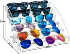 Sunglasses Organizer Clear Eyeglasses Display Case Sticker Display Tray - Image 2