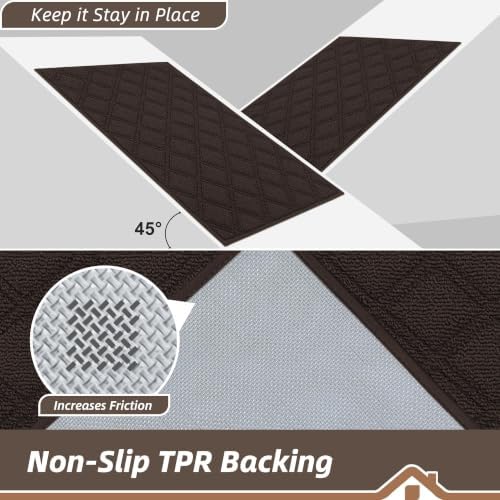 BEQHAUSE Dirt Trapper Door Mat 32" x 48" Non-Slip Washable - Image 4