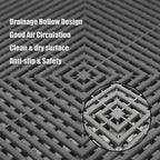 Interlocking Garage Floor Tiles, Rigid Drainage 16"x16" Gray 12-Pack - Image 3