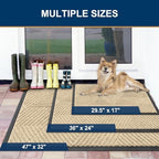 Smiry Front Door Mat Outside Entrance, Low Profile Rubber Doormat - Image 2