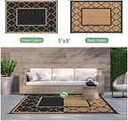GENIMO Outdoor Rug, Waterproof Plastic Rugs - Image 4