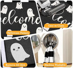 Halloween Door Mat Set, Ghost Welcome Rug - Image 4
