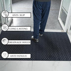 A1HC New All Purpose Rubber Extra Drain 70% Area Floor Mat - Image 3