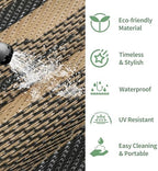 GENIMO Outdoor Rug, Waterproof Plastic Rugs - Image 6