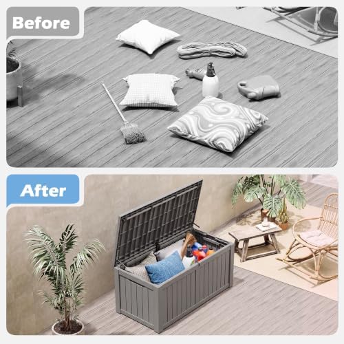 Outdoor Storage Box Waterproof, 155 Gallon Deck Box - Image 6
