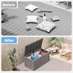 Outdoor Storage Box Waterproof, 155 Gallon Deck Box - Image 6