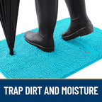 OLANLY Dog Door Mat for Muddy Paws 30x17, Super Absorbent Chenille Mud Mat - Image 2