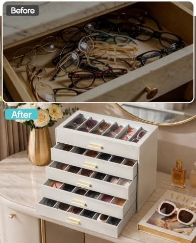 VLANDO 30-Slot Sunglasses Organizer Case - Image 5