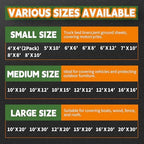 RAINDEWAY 16x20 Feet Tarps Heavy Duty Waterproof 10.5 Mil Outdoor Poly Tarp - Image 7
