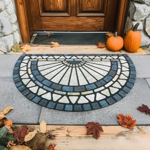 CHICHIC Front Door Mat 18"x30" Outdoors Heavy Duty Rubber Mat - Image 7