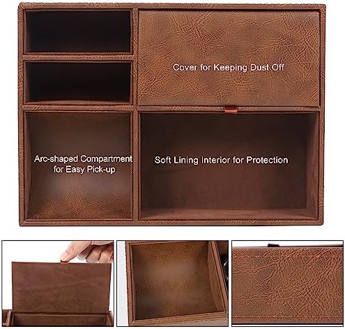 Zcaukya Men's Valet Tray, 5 Compartments - Image 3