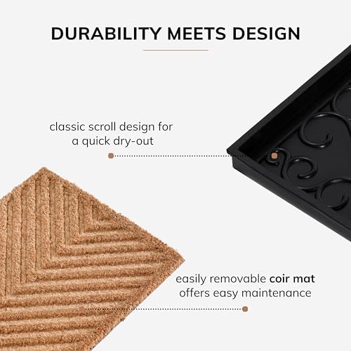 Anji Mountain Heavy Duty Waterproof Rubber Shoe Storage Mat Organizer/Boot - Image 4