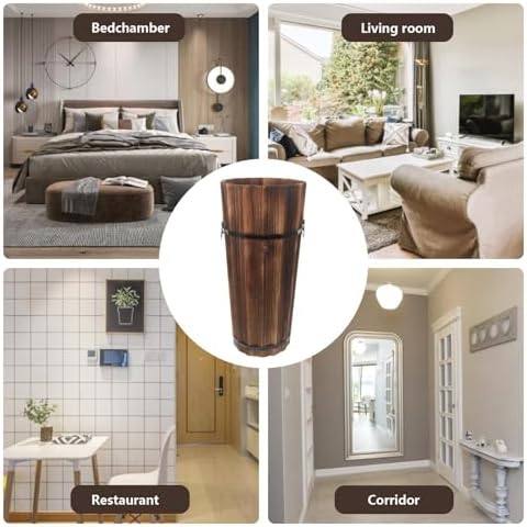 Wooden Umbrella Stand – Multi Functional Storage Box, Cane Holder, Divider - Image 4