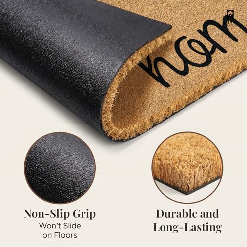 Coir Welcome Mat, Home Love, 17 x 29 in - Image 5