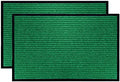 LuxUrux Striped Green Door Mat 2-Pack by LuxUrux
