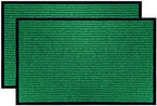 LuxUrux Striped Green Door Mat 2-Pack by LuxUrux