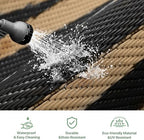 GENIMO Outdoor Rug, Waterproof Plastic Rugs - Image 5
