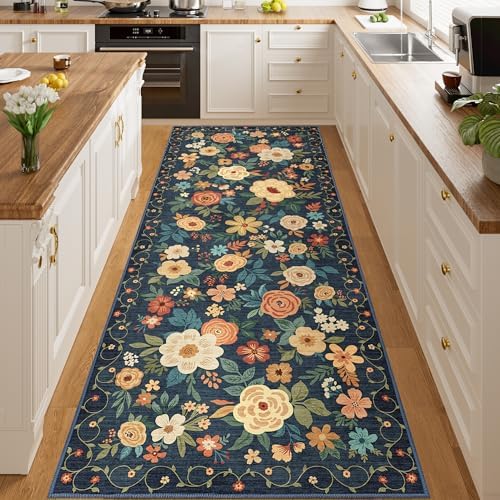 DUKINO 3x8 Kitchen Runner Rug, Washable Rug by DUKINO