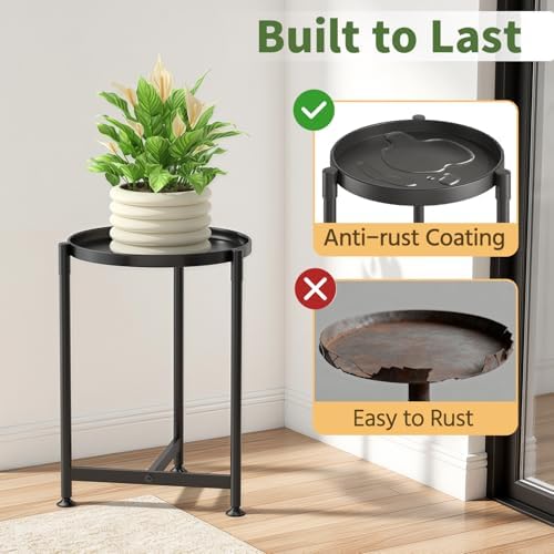 LASZOLA Metal Small Plant Stand Indoor Tall - Image 3
