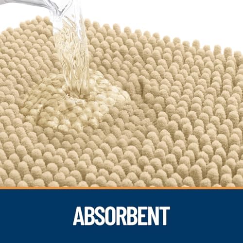 OLANLY Dog Door Mat for Muddy Paws 30x20, Super Absorbent Chenille Mud Mat - Image 3