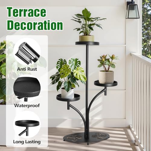 3 Tier Metal Plant Stand Indoor, - Image 3