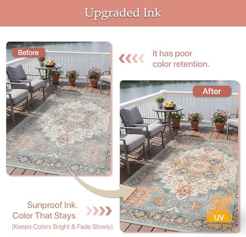 GENIMO Indoor Outdoor Rug, Washable - Image 5