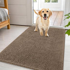 OLANLY Dog Door Mat for Muddy Paws 44x32, Super Absorbent Chenille Mud Mat by OLANLY