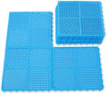 9 Pack Interlocking Rubber Floor Tiles Soft Non-Slip Outdoor Shower Mat by wiiiw