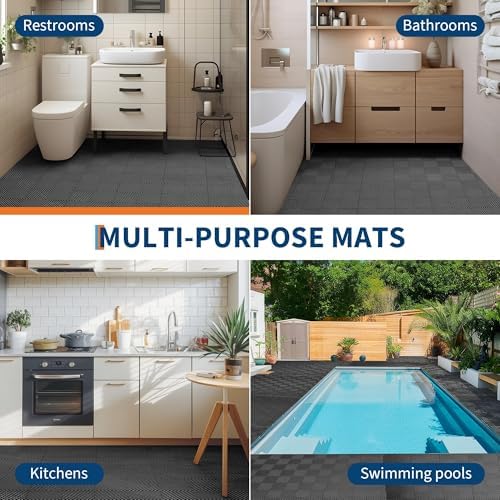 Interlocking Floor Tiles 50 Pack 12"X12" Waterproof Modular Cushion Mats - Image 6