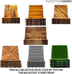 Majestick Goods 8-Count Fake Grass Interlocking Artificial Turf Deck Tiles - Image 5