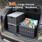 Citylife 2PC 64L Collapsible Storage Bins - Image 2