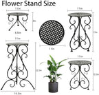 NAKUPE 4-Pack Metal Plant Stand - Image 2