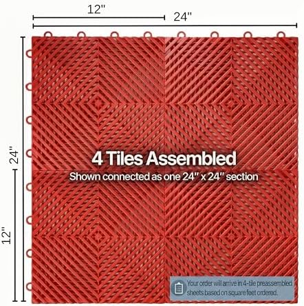 Nitro Tiles Vented by FlooringInc 12" x 12" Interlocking Garage Floor Tiles - Image 5