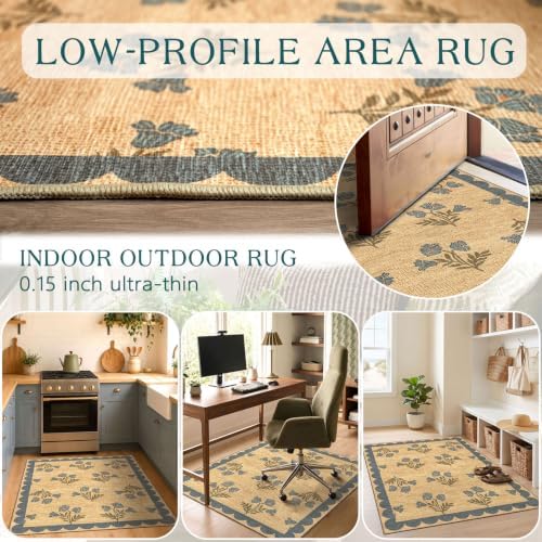 3x4 Floral Entry Rug - Image 4