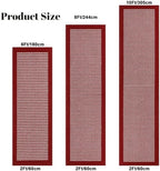 Ileading Hallway Runner Rug 2x10ft Red Kitchen Floor Mat Modern Geometric Non - Image 2